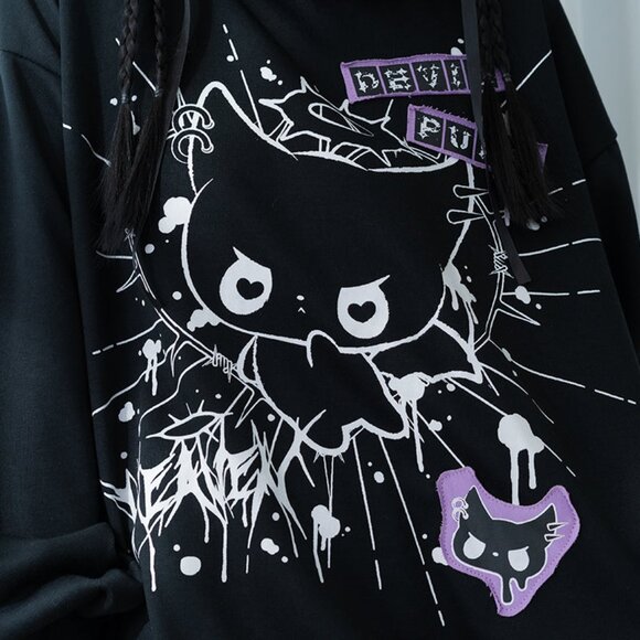 ACDC RAG Baby Punk Devil Punk Oversized Hoodie - Picture 5 of 9